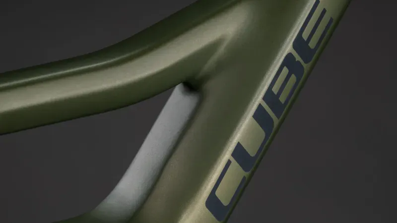 2026 Cube Compact Hybrid Comfort 545 eMountain Bike in Reed Green/Reflex-3