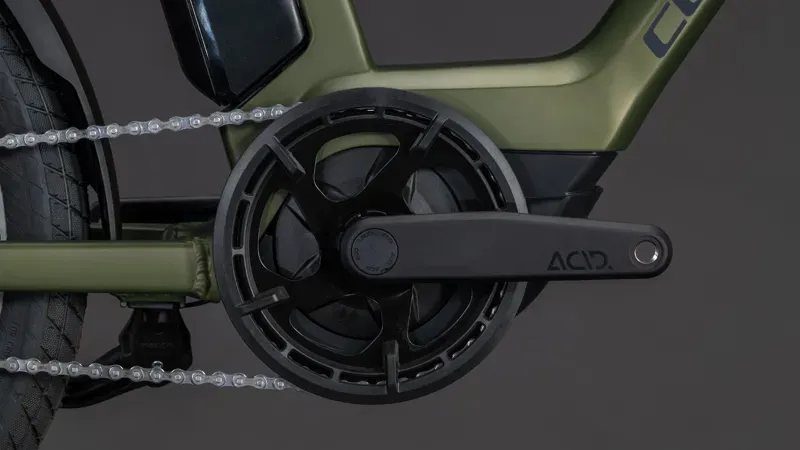 2026 Cube Compact Hybrid Comfort 545 eMountain Bike in Reed Green/Reflex-4