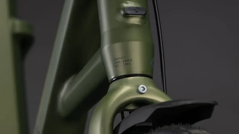 2026 Cube Compact Hybrid Comfort 545 eMountain Bike in Reed Green/Reflex-6