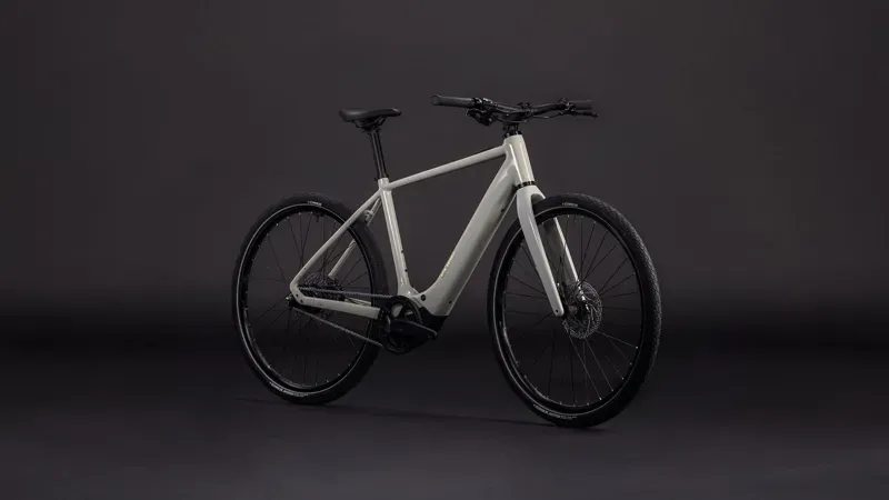 2026 Cube Editor Hybrid SLX 400x Classic E-Hybrid Bike in Reed Beige/Chrome-1