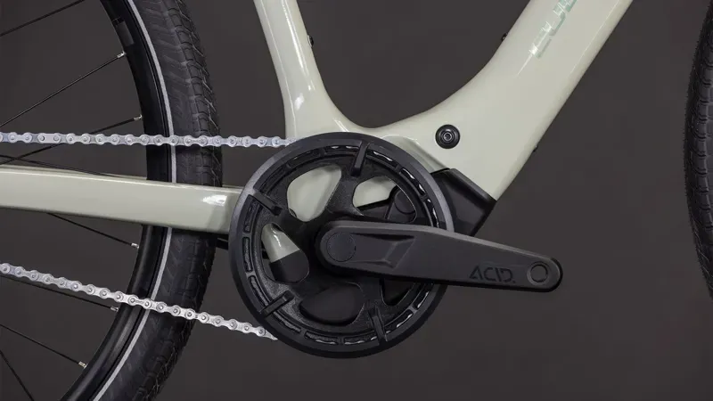 2026 Cube Editor Hybrid SLX 400x Classic E-Hybrid Bike in Reed Beige/Chrome-4