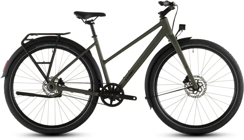 2026 Cube Editor One Fe Hybrid Bike in Reed Green/Black-2