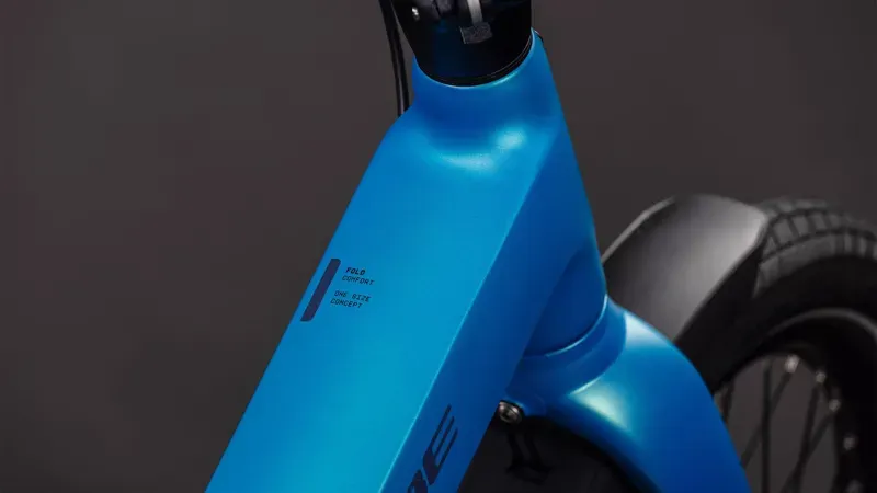 2026 Cube Fold Hybrid Comfort 545 eFolding Bike in Azure/Reflex-1