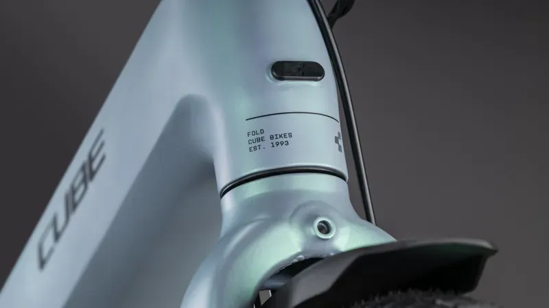 2026 Cube Fold Hybrid Comfort 545 eFolding Bike in Sea Grey/Reflex-5