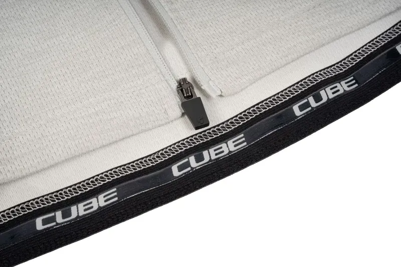 Cube Gravel Women's Jersey Full Zip Cargo Short Sleeve in Light Grey-7