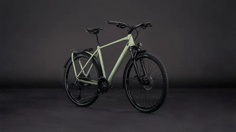 2026 Cube Kathmandu EXC Hybrid Bike in Pea/Grey-1