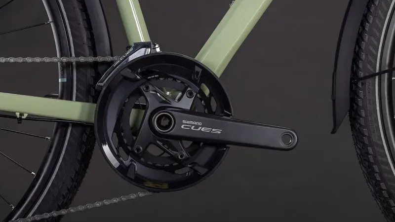 2026 Cube Kathmandu EXC Hybrid Bike in Pea/Grey-11