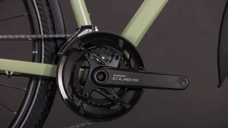 2026 Cube Kathmandu EXC Hybrid Bike in Pea/Grey-5