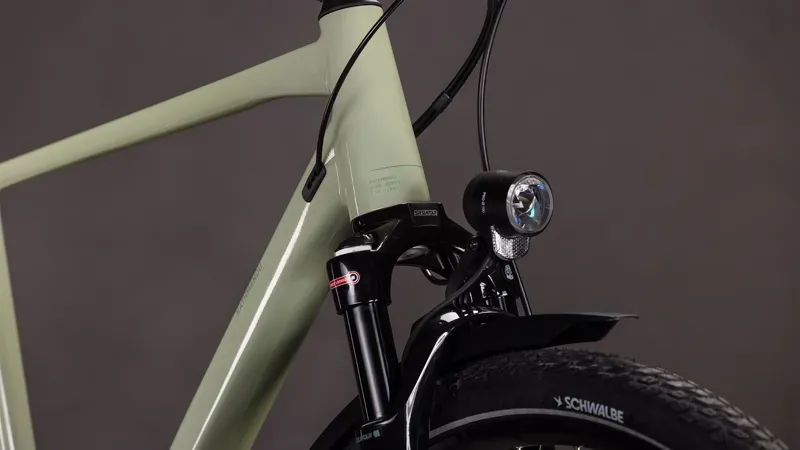 2026 Cube Kathmandu EXC Hybrid Bike in Pea/Grey-6