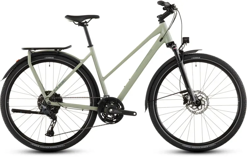 2026 Cube Kathmandu EXC Hybrid Bike in Pea/Grey-7