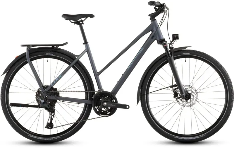 2026 Cube Kathmandu EXC Hybrid Bike in Metallic Grey/Chrome-7