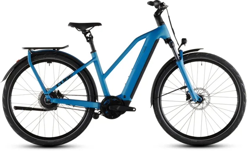 2026 Cube Kathmandu Hybrid Comfort Pro 800 eHybrid Bike in Azure/Black-1