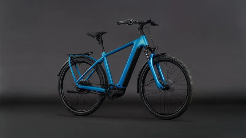 2026 Cube Kathmandu Hybrid Comfort Pro 800 eHybrid Bike in Azure/Black-3