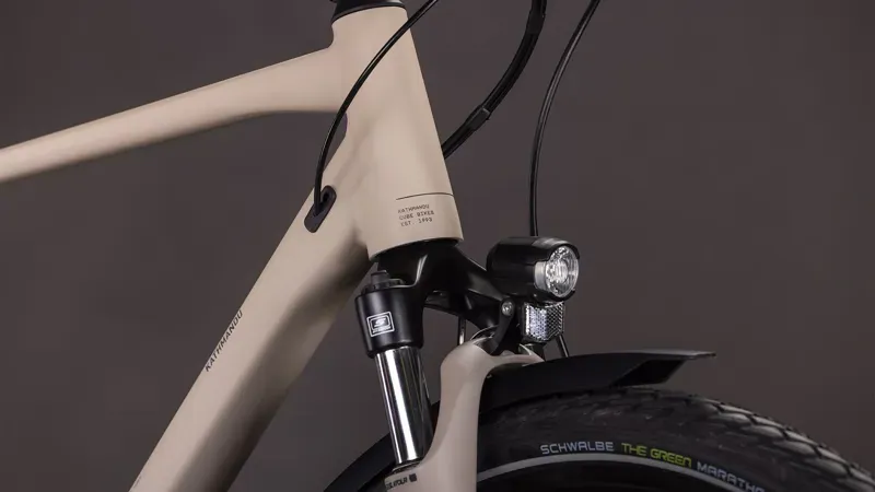 2026 Cube Kathmandu One Hybrid Bike in Oat Grey/Grey-5