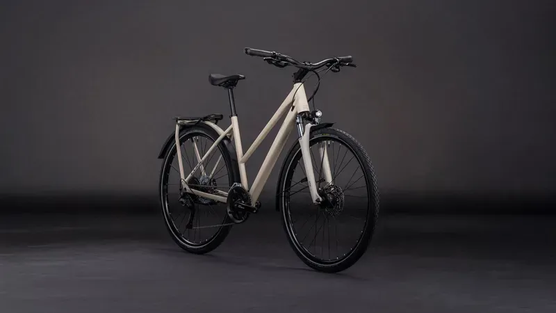 2026 Cube Kathmandu One Hybrid Bike in Oat Grey/Grey-7