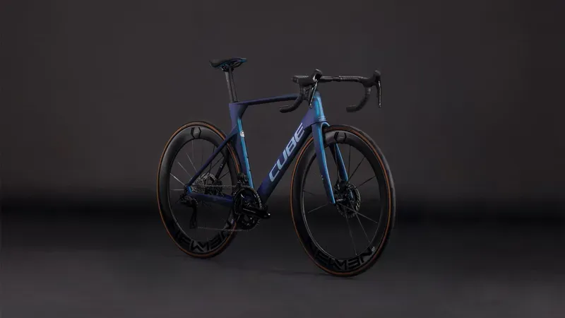2026 Cube Litening Aero C:68X SLT Road Bike in Atlantis Grid/Ice-1