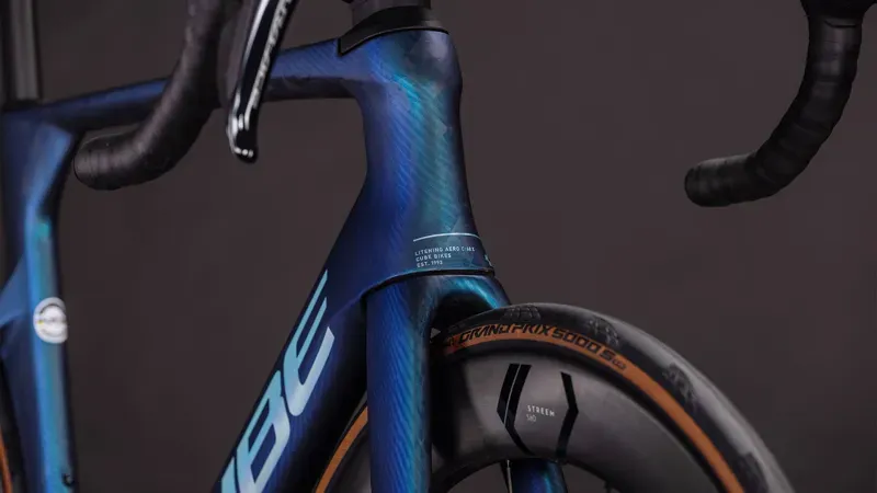 2026 Cube Litening Aero C:68X SLT Road Bike in Atlantis Grid/Ice-7