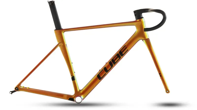 Cube Litening Air C:68X Road Bike Frameset in Glowing Orange/Black
