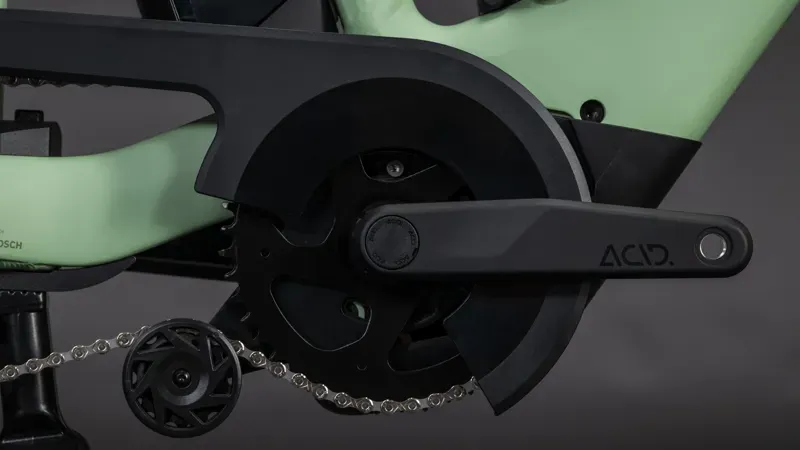 Cube Longtail Hybrid 800 eCargo Bike in Pea/Reflex-5