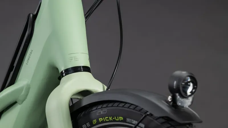 Cube Longtail Hybrid 800 eCargo Bike in Pea/Reflex-7