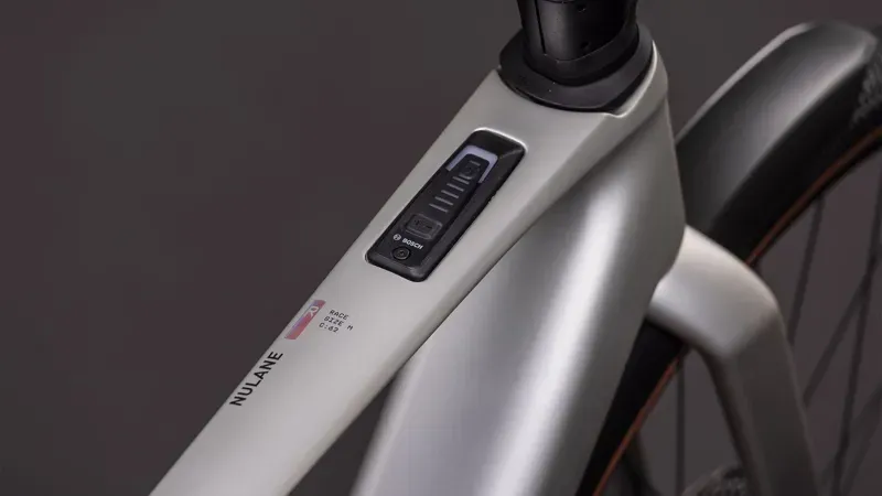 2026 Cube Nulane Hybrid C:62 Race 400x FE E-Gravel Bike in Sleek Grey/Prism-2