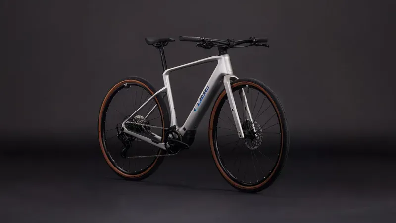 2026 Cube Nulane Hybrid C:62 Race 400x E-Gravel Bike in Sleek Grey/Prism-1