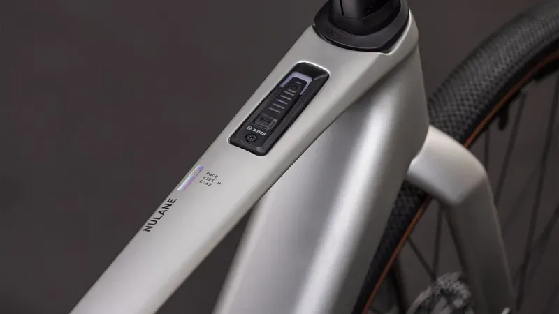 2026 Cube Nulane Hybrid C:62 Race 400x E-Gravel Bike in Sleek Grey/Prism-2