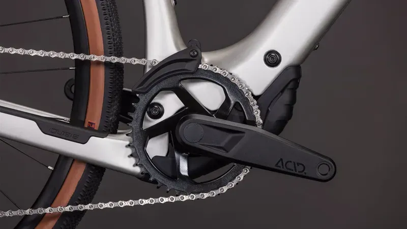 2026 Cube Nulane Hybrid C:62 Race 400x E-Gravel Bike in Sleek Grey/Prism-5