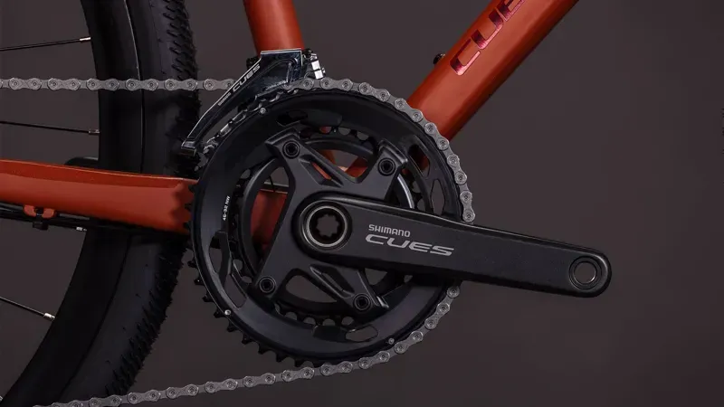 2026 Cube Nulane Race Gravel Bike in Amber/Black-12