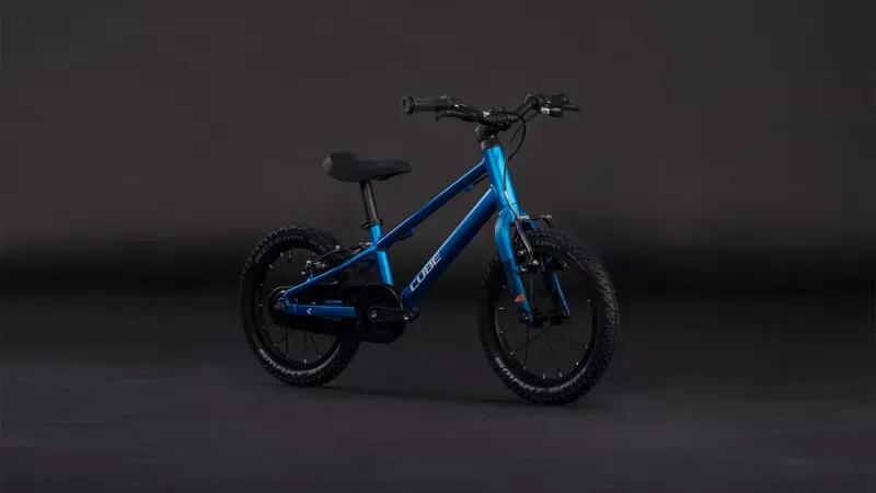 2026 Cube Numove 140 Kids Bike in Topaz Blue/Nebula-1