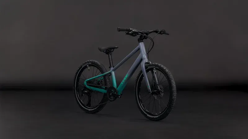 2026 Cube Numove 200 Disc Kids Bike in Lave Grey/Cool Green-1