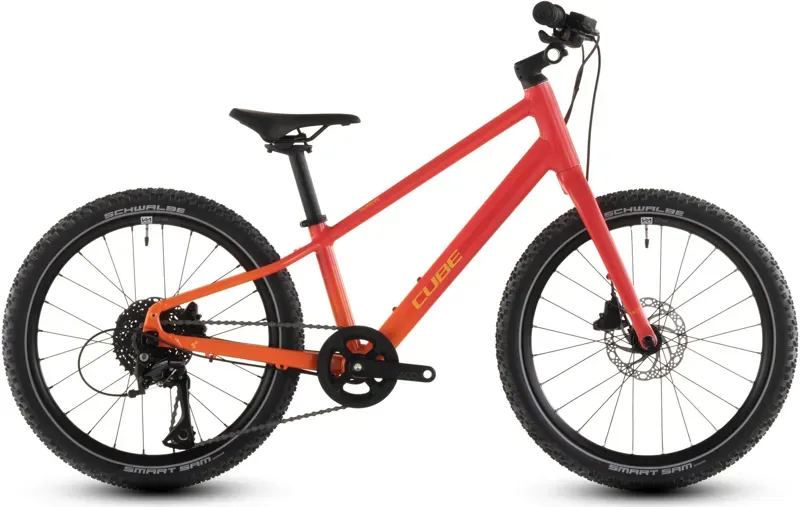 2026 Cube Numove 200 Disc Kids Bike in Red Rose/Peach