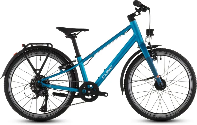 2026 Cube Numove 200 Fe Kids Bike in Topas Blue/Nebula