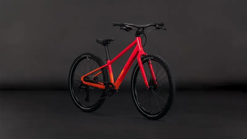 2026 Cube Numove 240 Disc Kids Bike in Red Rose/Peach-1