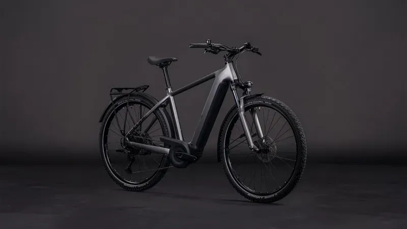 2026 Cube Nuride Hybrid Performance 600 E-Gravel Bike In Slab Grey/Black-1