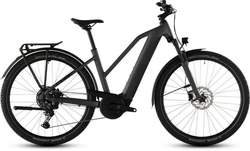 2026 Cube Nuride Hybrid Performance 600 E-Gravel Bike In Slab Grey/Black-2