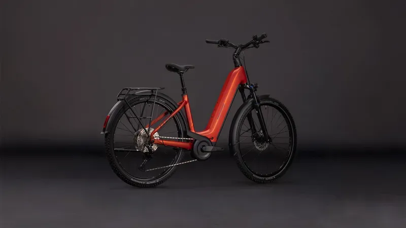 2026 Cube Nuride Hybrid Pro 800 E-Hybrid Bike in Chilli/Black-5