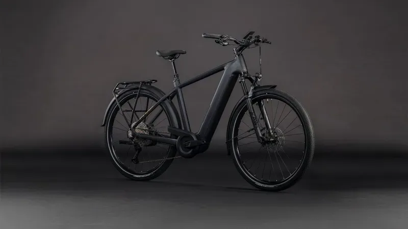 2026 Cube Nuride Hybrid SLX 800 E-Hybrid Bike in Black/Gold-1