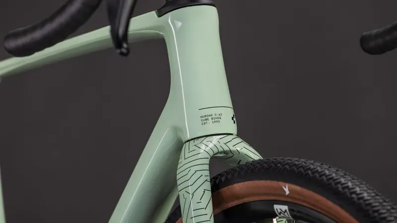 2026 Cube Nuroad C:62 One Road Bike In Aloe Green/Black-6