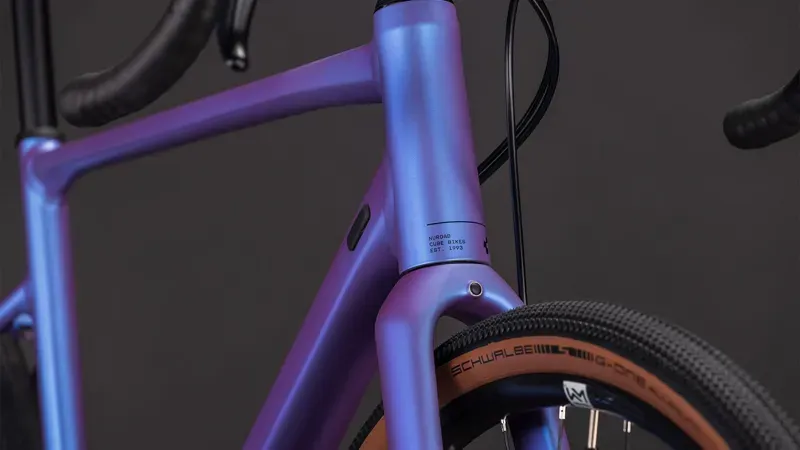 2026 Cube Nuroad EX Gravel Bike in Blue Iris/Lilac-5