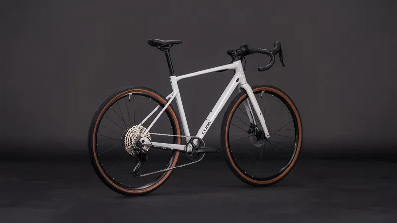 2026 Cube Nuroad EX Gravel Bike in Cotton/Grey-1