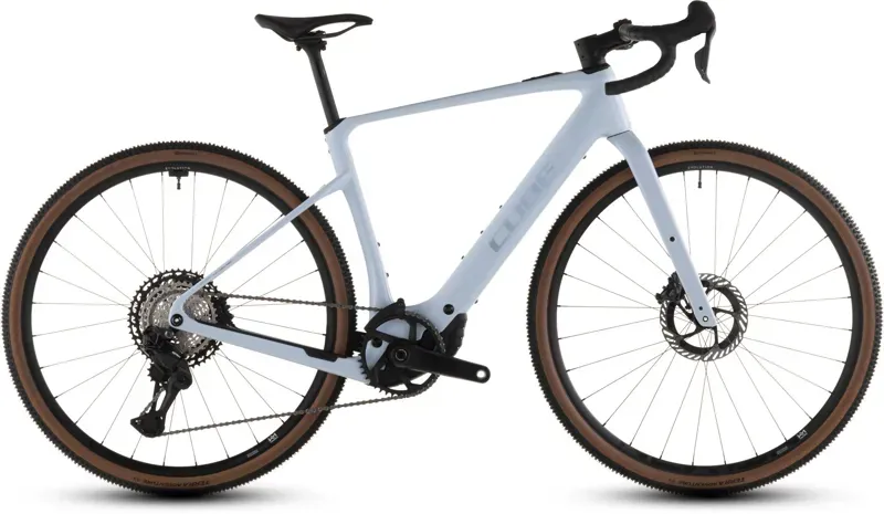 2026 Cube Nuroad Hybrid C:62 SLX 400x E-Gravel Bike in Ice Blue/Prism