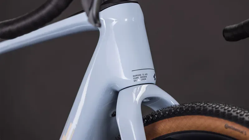 2026 Cube Nuroad Hybrid C:62 SLX 400x E-Gravel Bike in Ice Blue/Prism-6