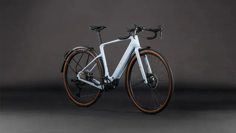 2026 Cube Nuroad Hybrid C:62 SLX 400x FE E-Hybrid Bike in Ice Blue/Prism-1