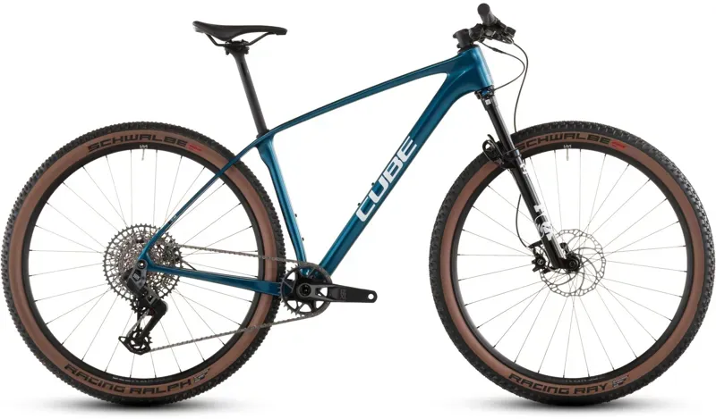 2026 Cube Reaction C:62 SLX Mountain Bike In Electric Blue/White