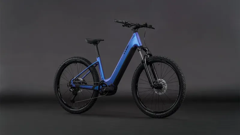 2026 Cube Reaction Hybrid One 800 E-MTB in Blue Iris/Reflect-4