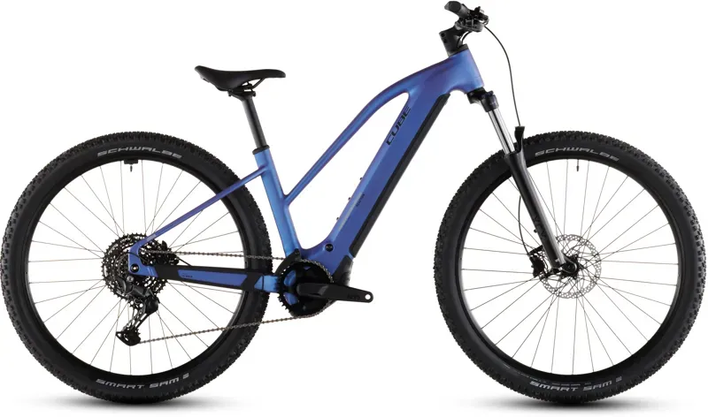 2026 Cube Reaction Hybrid One 800 E-MTB in Blue Iris/Reflect