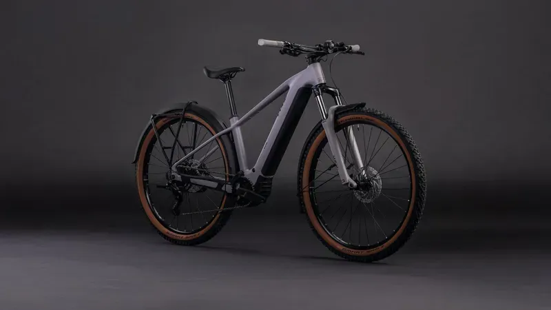 2026 Cube Reaction Hybrid Performance 600 FE E-MTB In Plumgrey/Blac-1