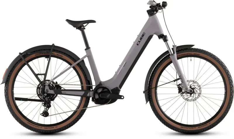2026 Cube Reaction Hybrid Performance 600 FE E-MTB In Plumgrey/Blac-2