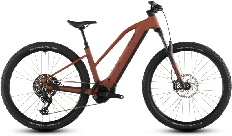2026 Cube Reaction Hybrid Race 800 E-MTB in Amber/Black-2